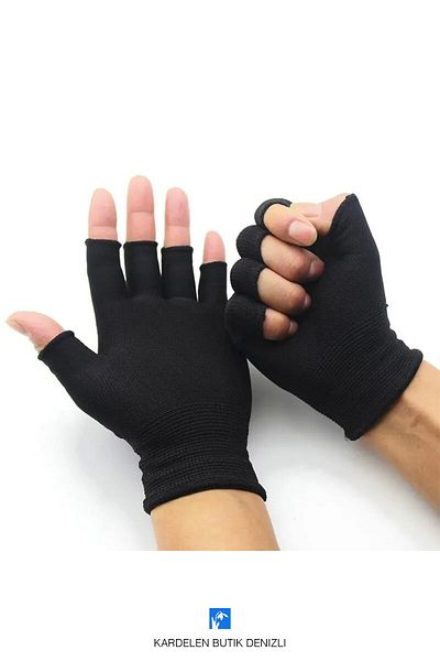 Kardelen Butik Denizli High Quality Half Finger Gloves (For Women and Men)