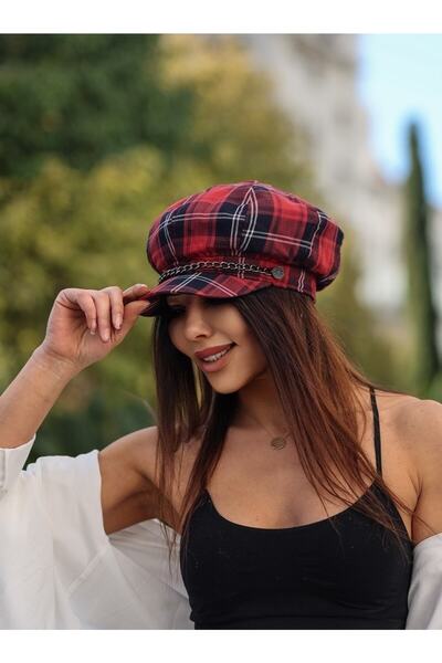 LULO Kep Şapka , Şık Tarz Kırmızı Şapka