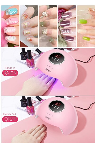 Uniquem X12 Uv Led Dijital 54w Profesyonel Usb Girişli Tırnak Kurutucu Protez...