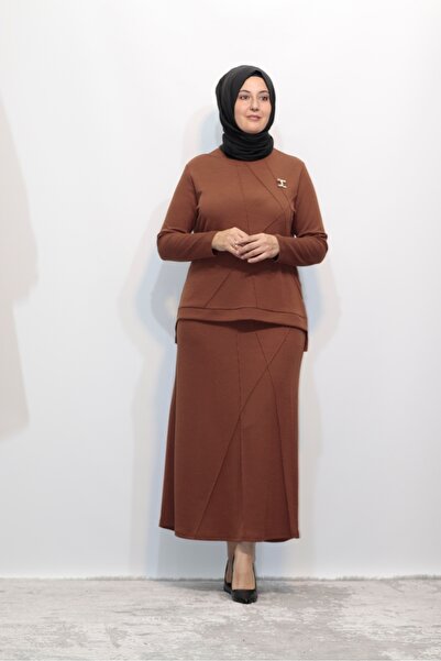 Zey&Ka Butik تنورة تونك منسوجة من WORLDVIS، مجموعة مزدوجة