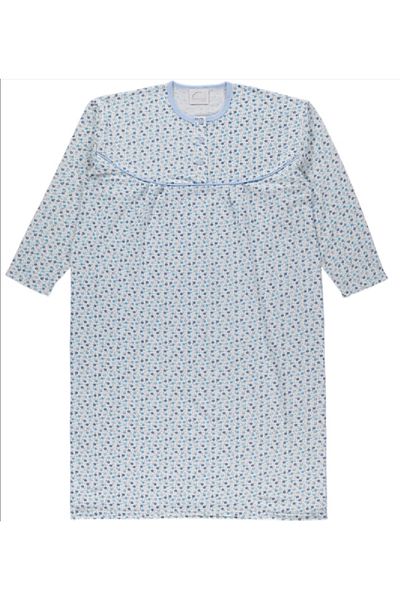 İLHANLAR Women's long-sleeved winter King mother nightgown