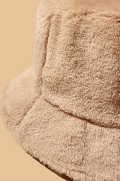 BAHELS Camel Plush Soft Textured Bucket Hat