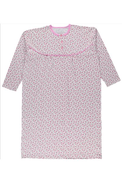İLHANLAR Women's long-sleeved winter King mother nightgown