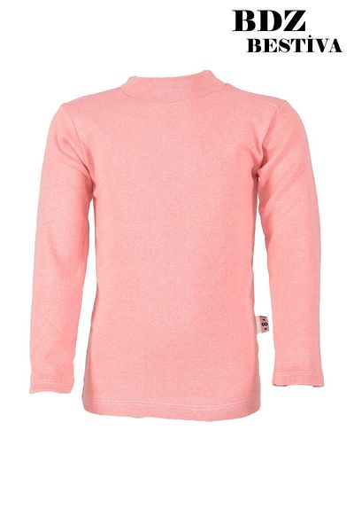 my doğa store Pack of 4 Unisex Cotton Half Turtleneck Pink Children's Bodysuit