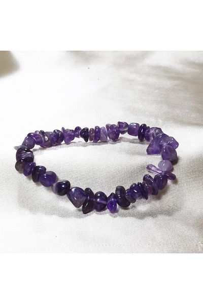 ILGIN DOĞAL TAŞ TAKI Amethyst Stone Broken Stone Bracelet| Amethyst Bracelet