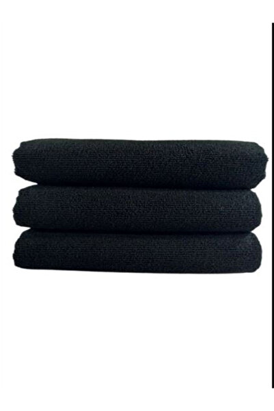 GOLDRİSE 12 штук чорних мікрофібрових рушників для перукарів, що не залишають фарби для волосся, 50x90 см