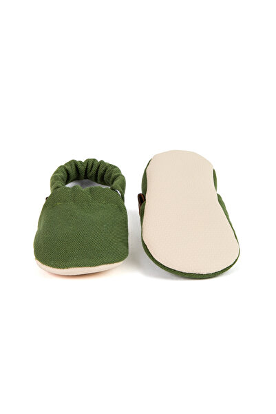 Caluu Baby Dunkelgrüne Babyschuhe aus Öko-Tex-Baumwolle