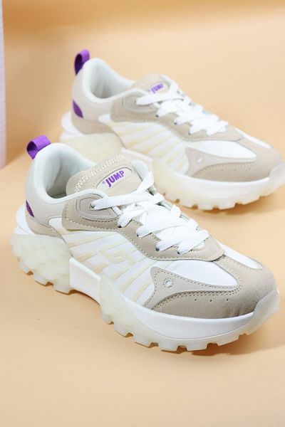 Jump - 29092 Pantofi sport albi pentru femei