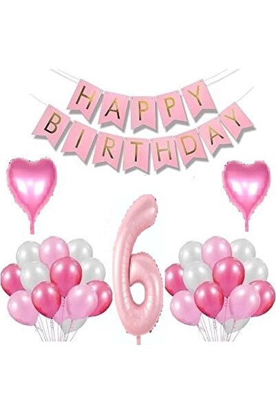 DÜVENCİ TİCARET SET BALON DE ZI DE NAȘTERE ROZ