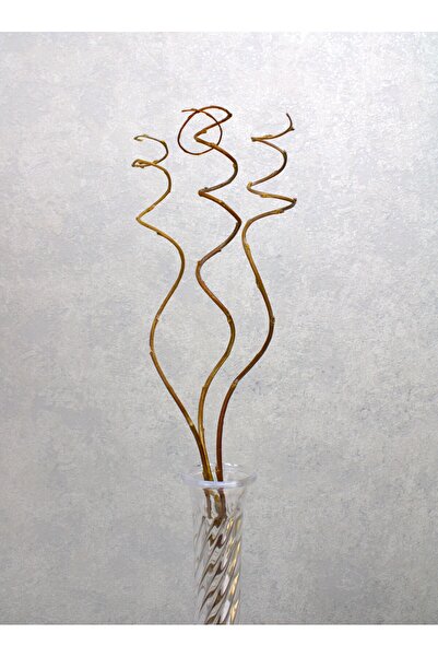 Asenya Burgulu Dal 5 Adet 40-50 cm Dekoratif Vazo Süsü Yapay Çiçek Bitki Ağaç Dalı Ev Dekorasyon Kuru Dal