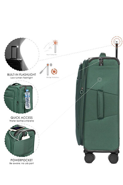 Bagist GM21002W PREMİUM KUMAŞ BÜYÜK BOY VALİZ