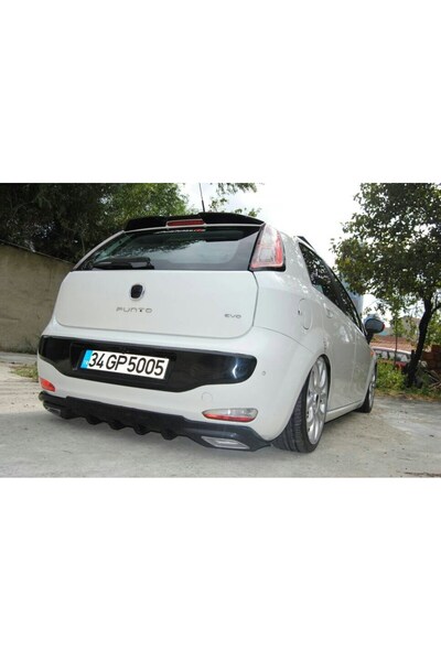 HYM TUNİNG fiat punto piano black  uyumlu spoiler parlak siyah boyalı