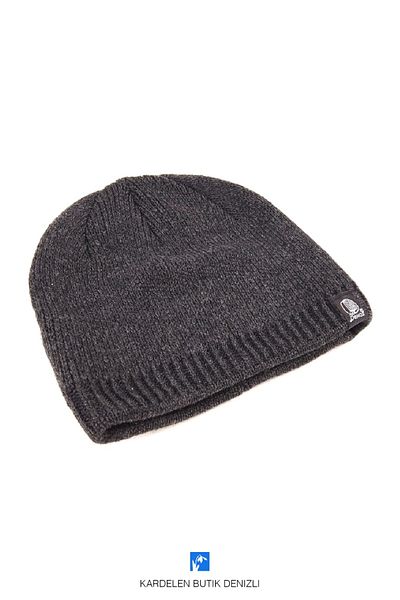Kardelen Butik Denizli Comfortable and Warm, Plain and Patterned, Non-Foldable Cut-Off Beret (For Women and Men)
