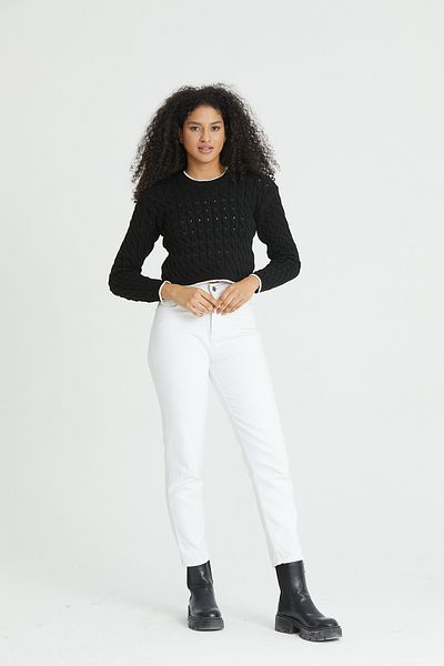 Nopen Knitwear Tricotaj ajurate împletite păr de damă
