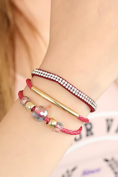 Only Vogue Kombin Boncuklu Ayarlanabilir Bileklikler