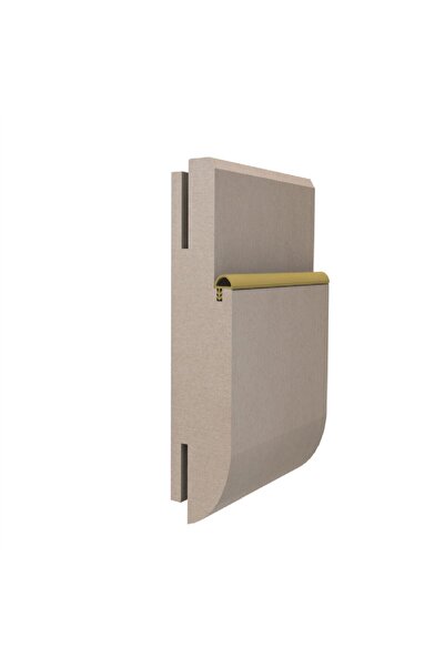 Lider Amerikan Panel Kapı Fitili Ahşap Kapı Contası 10 Metre Beyaz Renk Yandan Tırnaklı Çatı Tipi Fitili