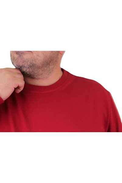 Starbattal Large Size Crew Neck Classic Sweat 23216 Claret Red