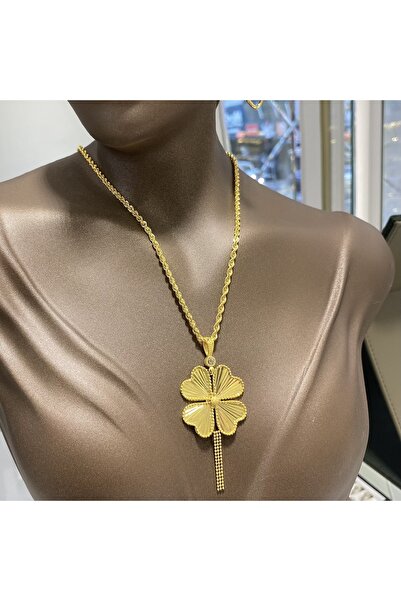 DİLEK KUYUMCULUK Yonca altın kolye