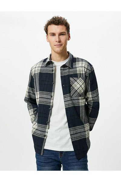 Koton Men's Shirt - 4wam60069hw