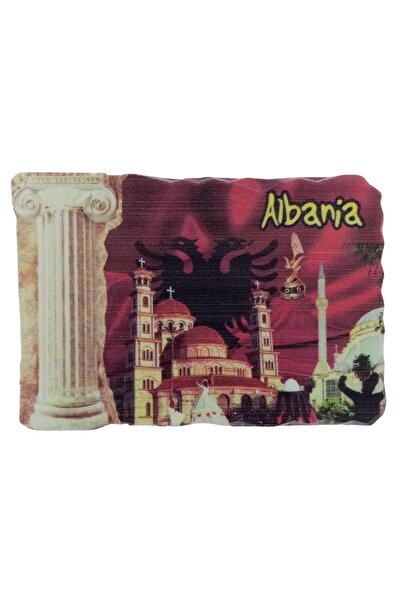 Dünyadan Hediyeler Arnavutluk Temalı Sütun Magnet