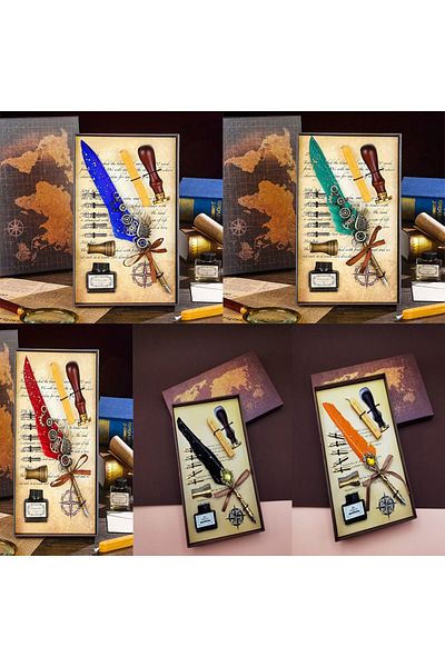 keyfimshop Special Design Concept Gift Set with Dip Pen
