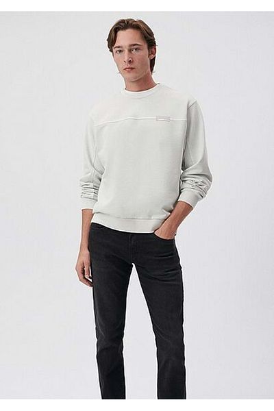 Mavi Men's Clothing Crew Neck Sweatshirt FOG GRAY