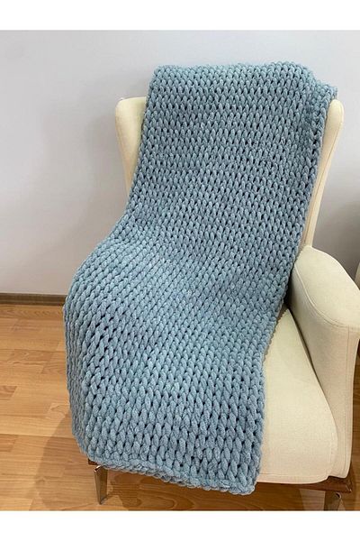 VATOL KNITTED TV BLANKET - TV BLANKET - SEAT CHALK, BLANKET, SINGLE PERSON BLANKET