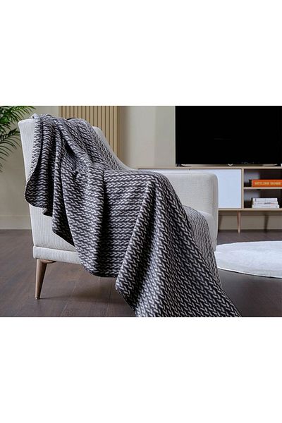 Doqu Home Braid TV Blanket - Anthracite