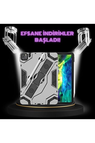 Redclick Ipad Pro 11 2021 M1 Case Defens Tank Protection Gray with Stand