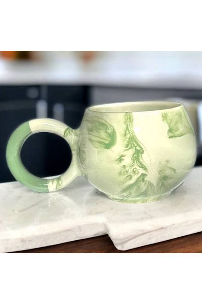 veraev Handmade Ceramic Mini Mug Marbled