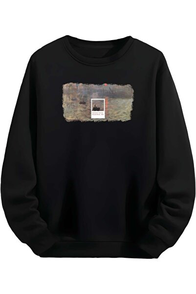 MAGORS Monet - Impresie, Răsărit de soare - Hanorac negru