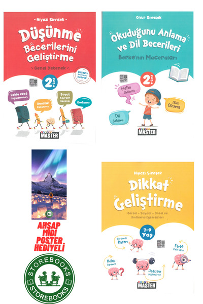 Okyanus Yayınları Bilsem 2.Sınıf Düşünme Becerilerini + Dikkat Geliştirme 7-9...