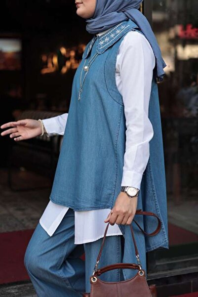 ESRA KEKÜLLÜOĞLU Kadın Elif Tunik-Beyaz