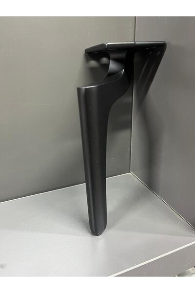 Emaks Κομψό Μεταλλικό Πόδι 20cm Μαύρο Ματ Κομοδίνο Καναπές Ντουλάπα Τραπεζάκι Σαλονιού Πουφ Βεστιάριο Μοντέρνο Έπιπλο Πόδι