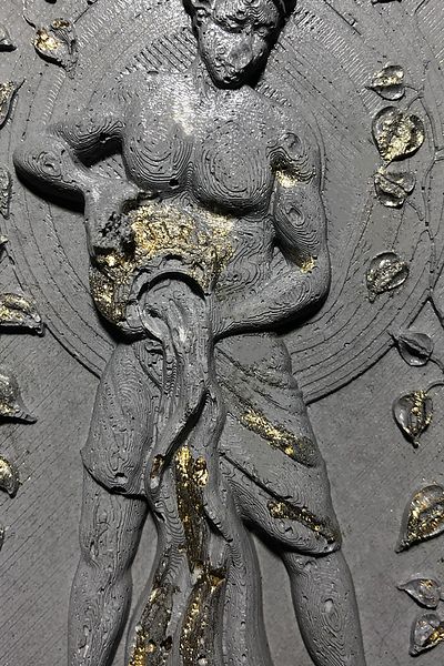 RocArt Home Zodiac Series Concrete Ashtray Aquarius Aquarius (Gold Leafed)