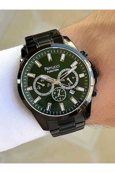 Ferrucci Function Function 3 Atm Waterproof Steel Cord Men's Wristwatch