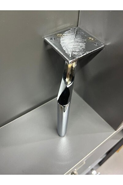 Emaks Elegant Metal Leg 20cm Chrome Color Cabinet Nightstand Cloakroom Armchair Tv Unit Modern Furniture Leg