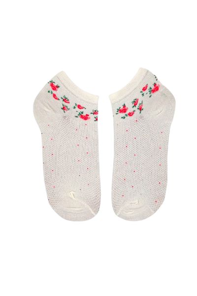 Bonapart Unisex Happy White Flower Κάλτσες πολύχρωμες μπότες