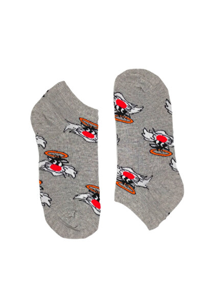 Bonapart Unisex Happy Grey Tom Colored Booties Κάλτσες