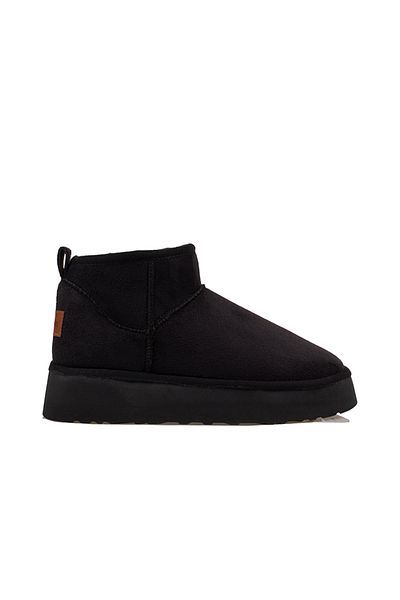 Pierre Cardin Μαύρες Ultra Mini Γυναικείες Suede Boots PC-52709