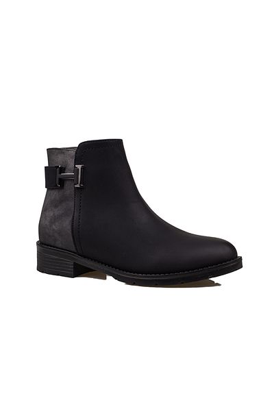 Trend Adımlar Μαύρα γυναικεία casual μποτάκια Heidi