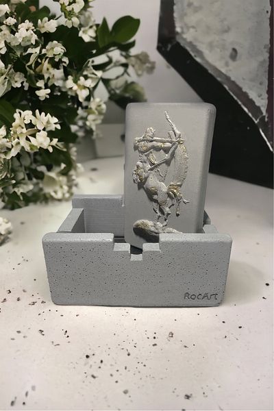 RocArt Home Σειρά Zodiac Τσιπς από σκυρόδεμα Sagittarius Zodiac Sign (Χρυσό φύλλο)