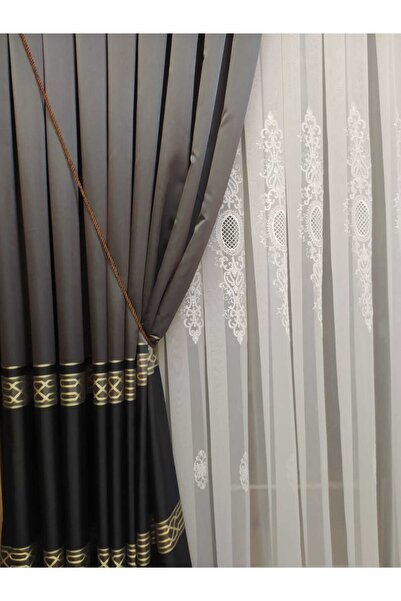 ÖzenEvim Kurvaze Perde Tül Fon Toplama Aparatı Halat Kordon Braçol Perde Süsü [1 Adet]