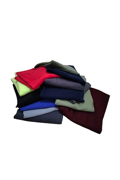 ecottonworks Color Color Fleece Shawl Cafe Restaurant Daily Gift Shawl - WIDE SIZE - 5 Pieces