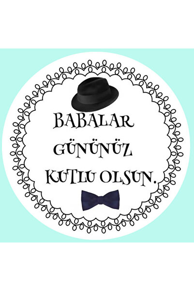 TELLGRAF Father's Day Themed Label (4x4 cm 24 Pieces)