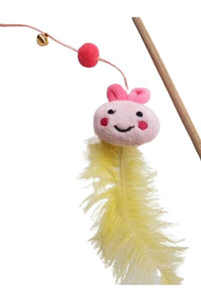 Be Cat Kedi Oltası Peluş Pembe Oyuncaklı Çanlı