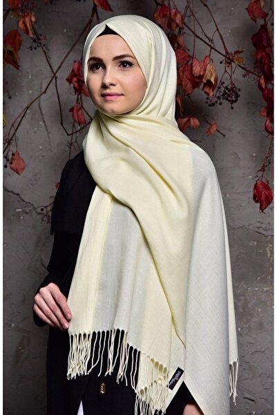 İSTANBULSTYLEMODA Πασμίνα Σάλι Εκρού 190x70 Σάλι2313