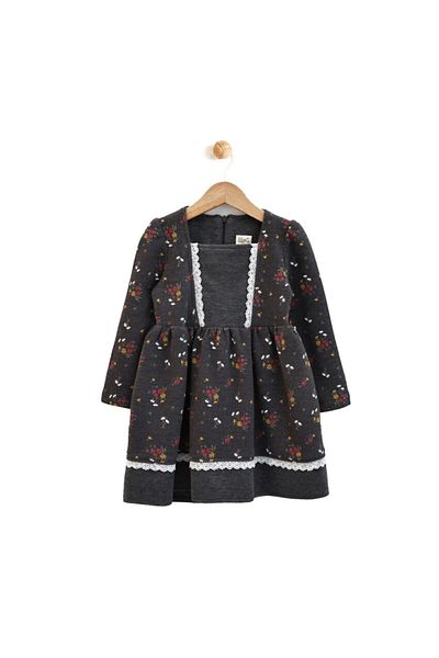 DIDuStore Rochie pentru copii pentru bebelusi cu model clasic decorat cu dantela