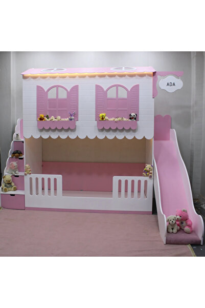 bebetu mobilya ŞİRİN KAYDIRAKLI RANZA BUNK BEDS