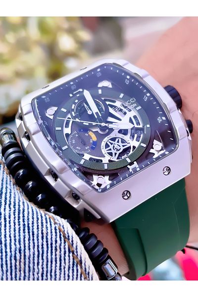 Ferrucci FERRUCCİ CHRONOMETER FUNCTIONAL SILICONE CORD MEN'S WRISTWATCH+WRISTBAND GIFT